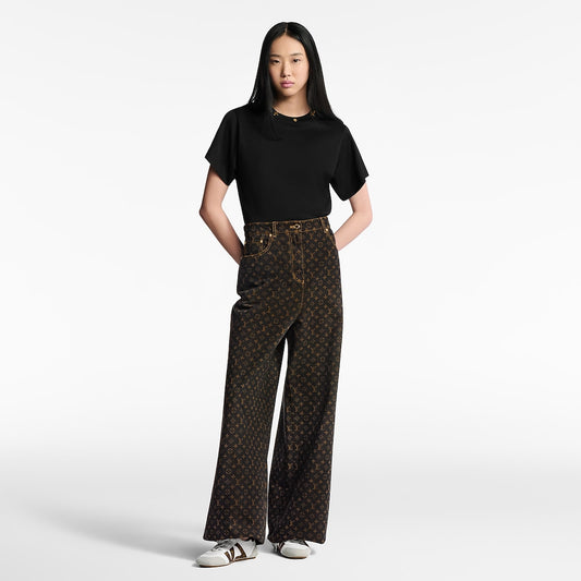 Monogram Straight Cut Jeans