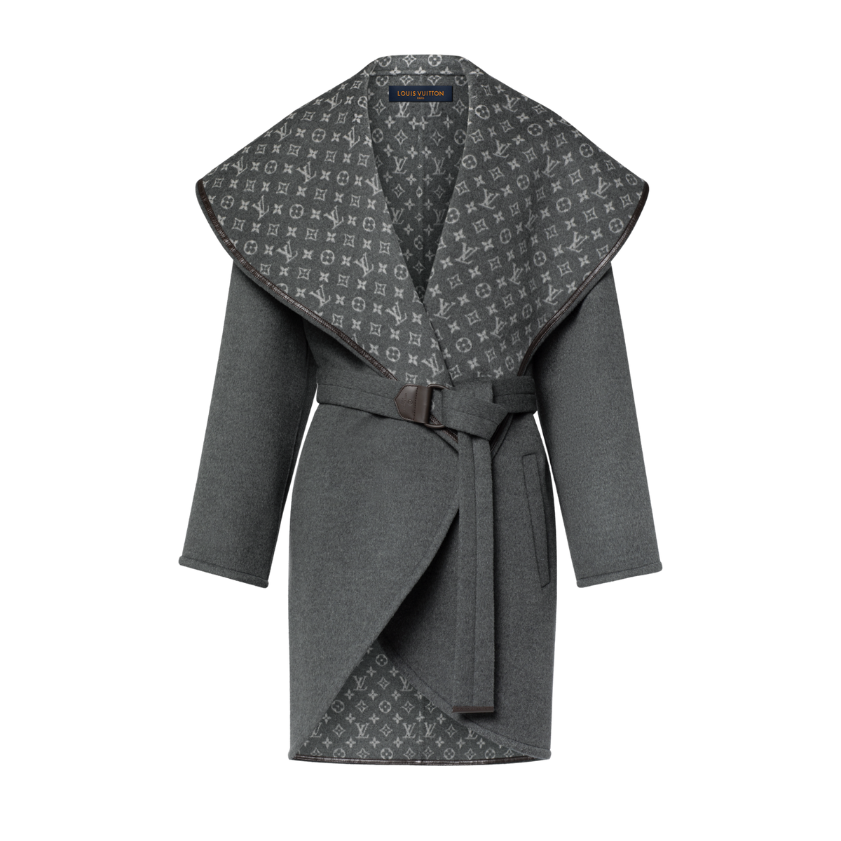 Oversized Collar Wrap Coat
