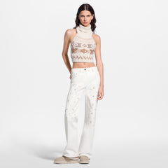 Signature Sequin Wide-leg Jeans