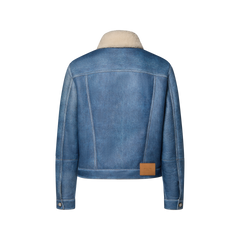 Trompe L’Oeil Denim Shearling Trucker