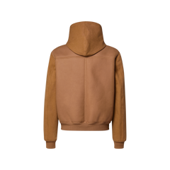 Water-Repellent Shearling Cotton Mix Hooded Blouson