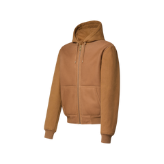 Water-Repellent Shearling Cotton Mix Hooded Blouson