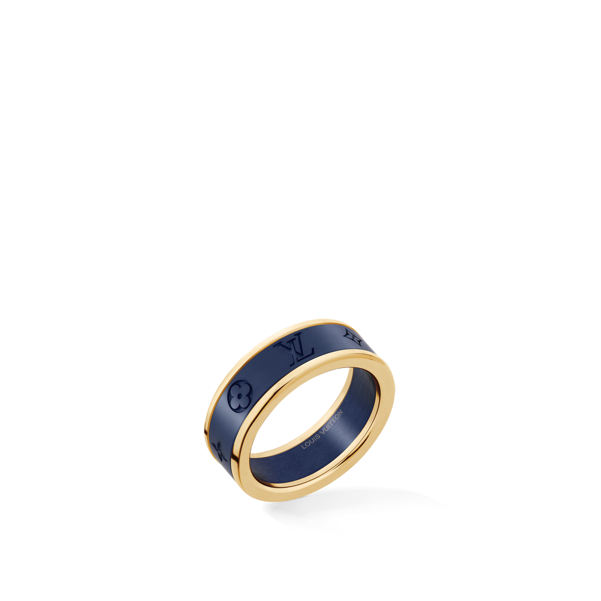 Les Gastons Vuitton Small Ring, Yellow Gold and Titanium