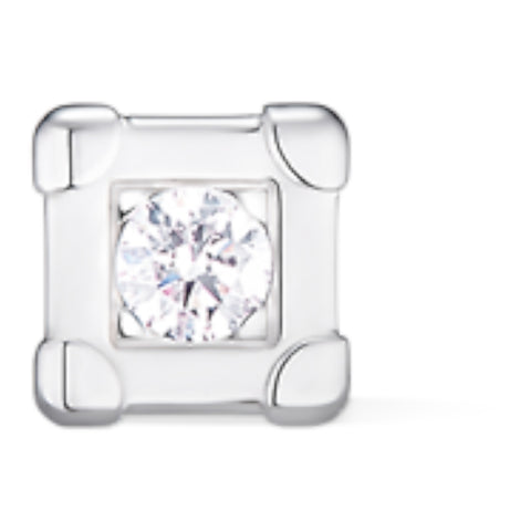 Les Gastons Vuitton Trunk Stud, White Gold and Diamond