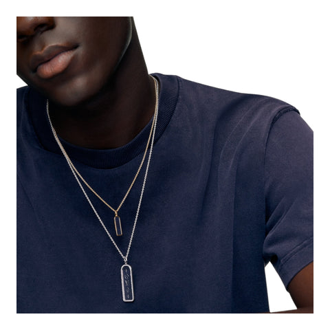 Les Gastons Vuitton Small Tag Pendant, Yellow Gold and Titanium