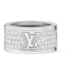 Les Gastons Vuitton Large Ring, White Gold and Diamonds
