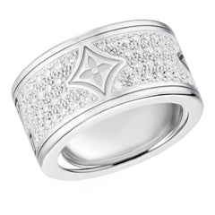 Les Gastons Vuitton Large Ring, White Gold and Diamonds