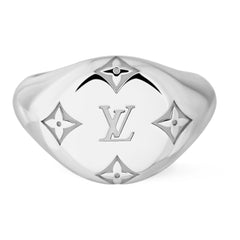 Les Gastons Vuitton Signet Ring, White Gold