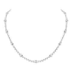 Les Gastons Vuitton Trunk Necklace, White Gold and Diamonds