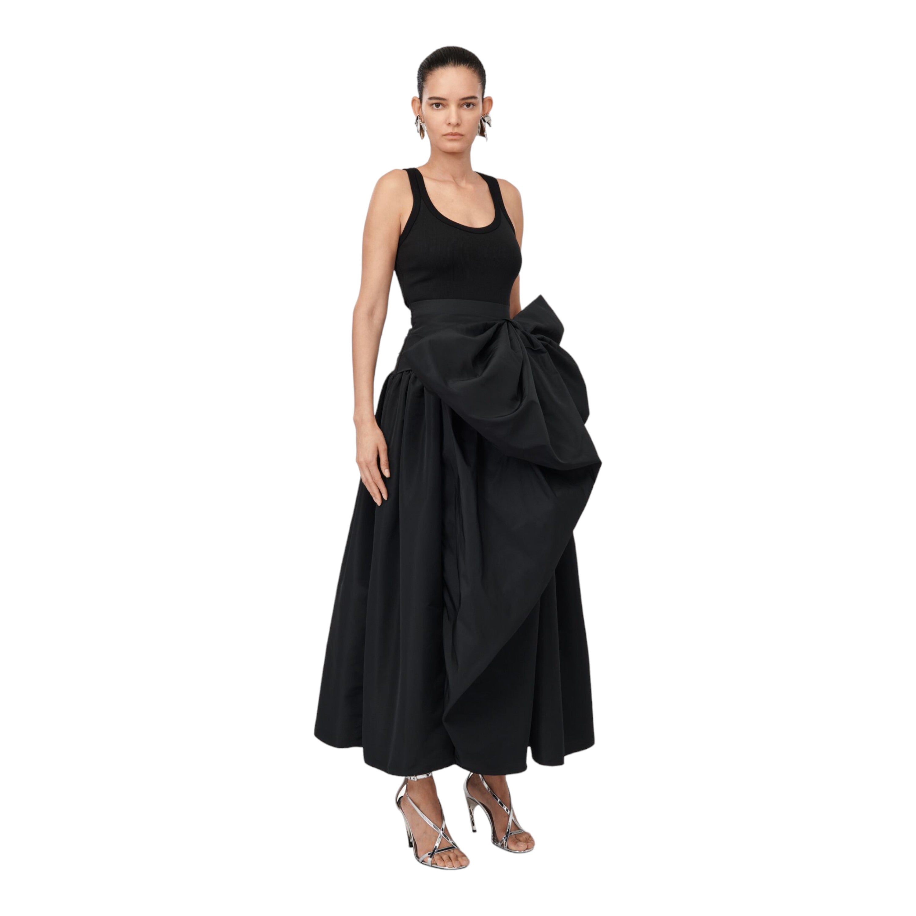 Women's Hybrid Bow Dress in Black