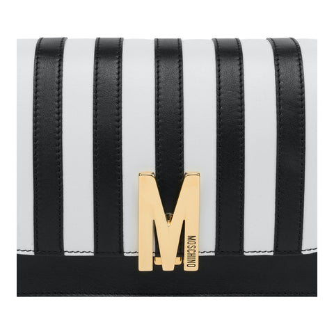Striped Calfskin M Bag