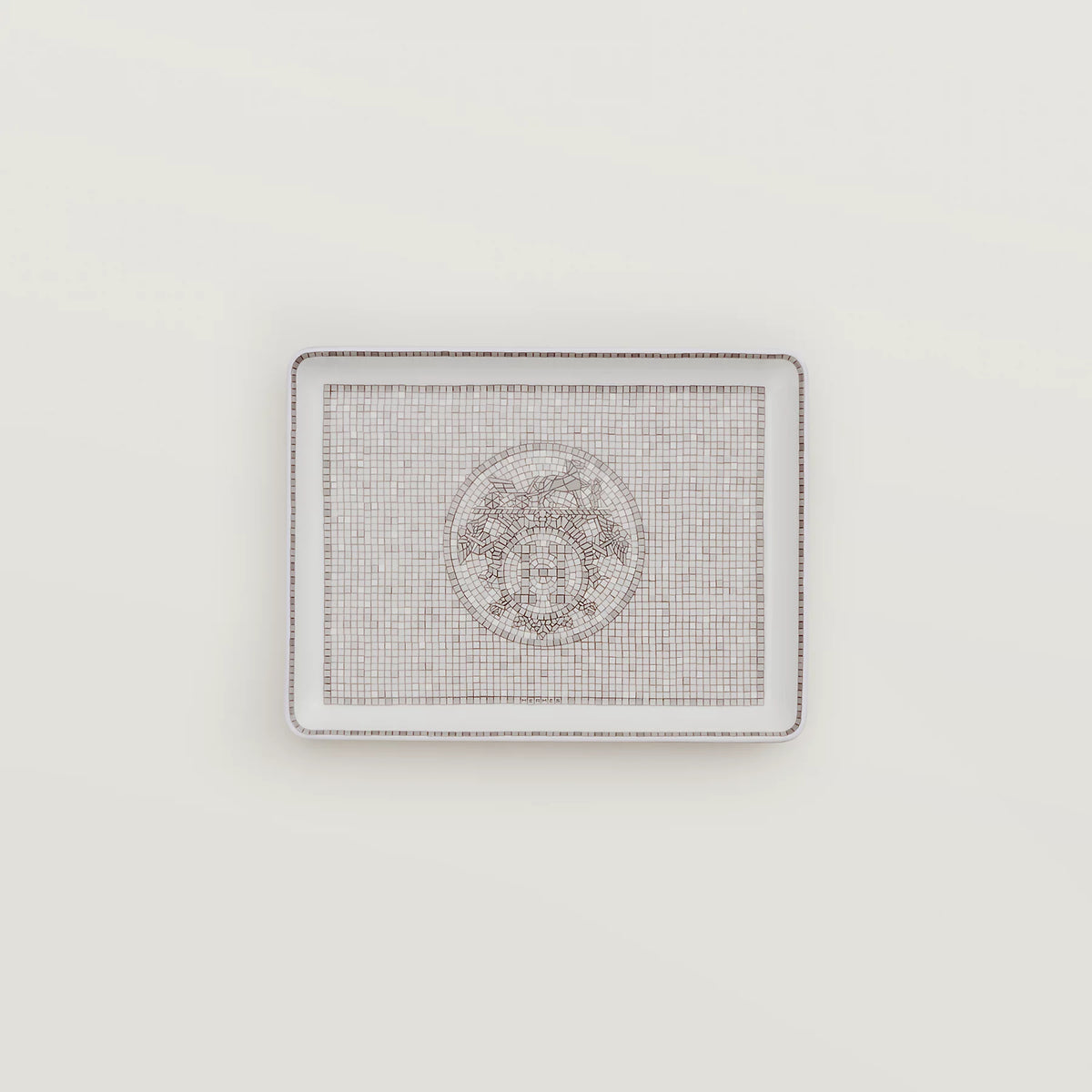 Mosaique Au 24 Platinum Tray, Small Model