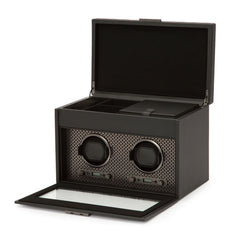 Axis Double Watch Winder With Storage