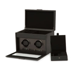 Axis Double Watch Winder With Storage