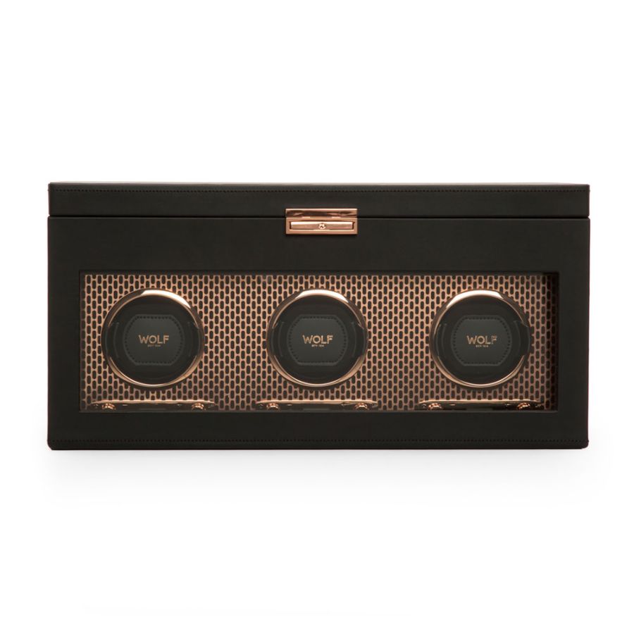 Axis Triple Watch Winder With Storage