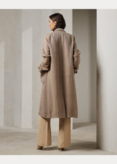Lucian Textured Linen Herringbone Coat