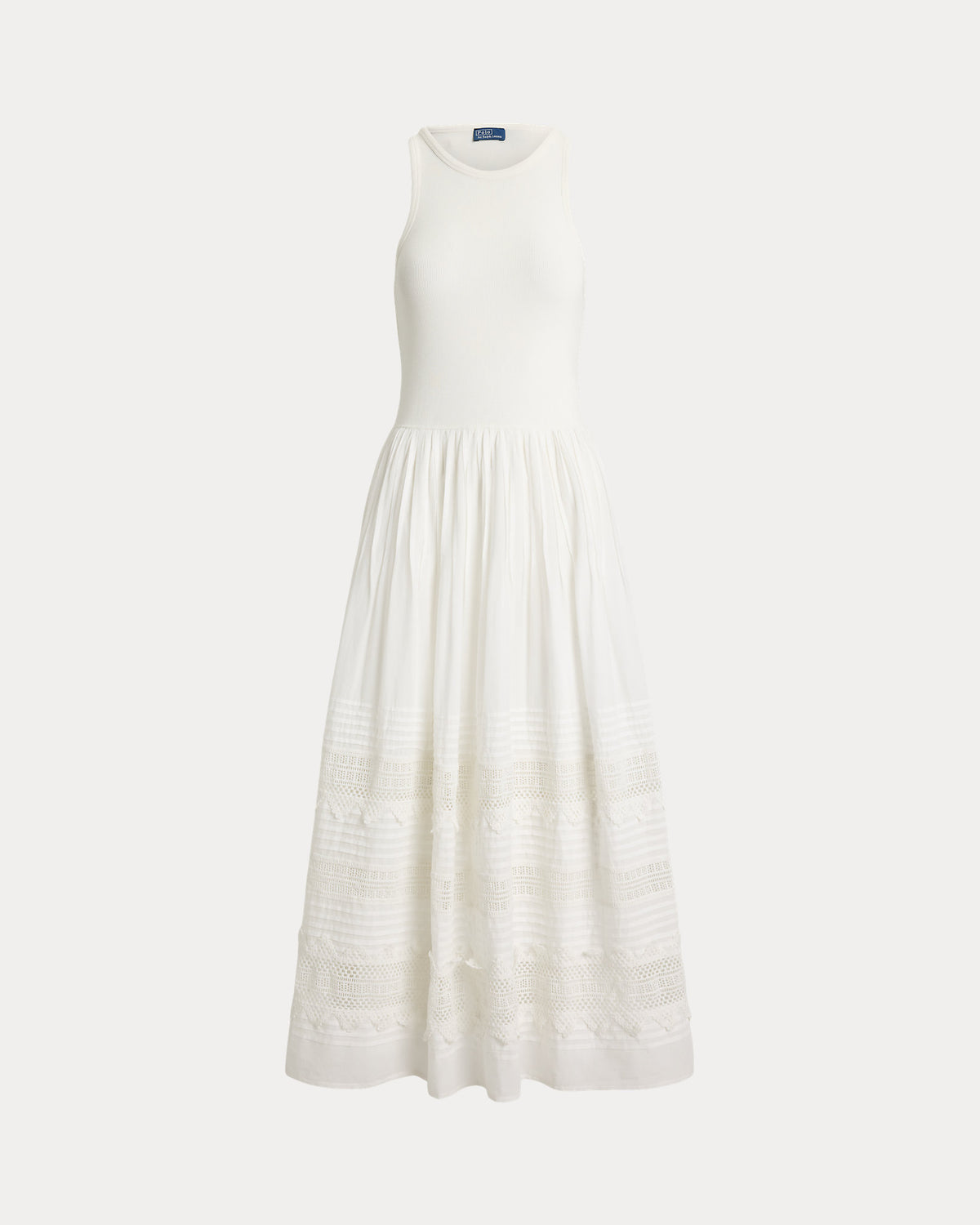 Lace-Trim Tank Dress