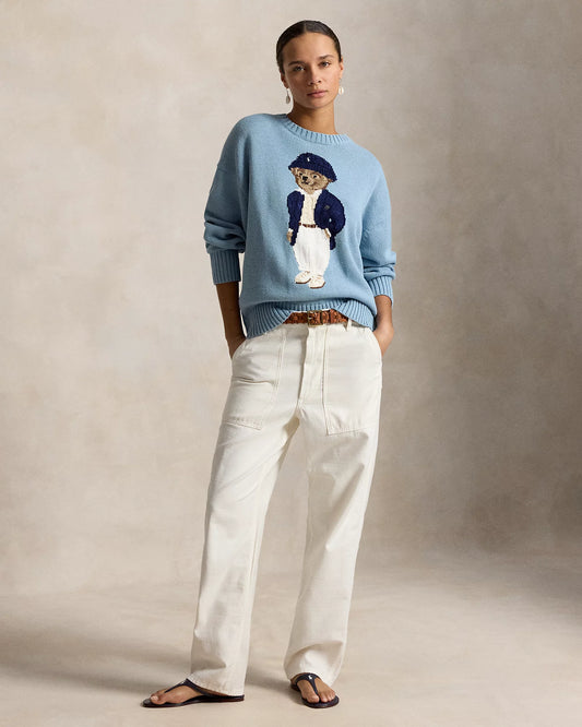 Polo Bear Oversize Cotton Jumper