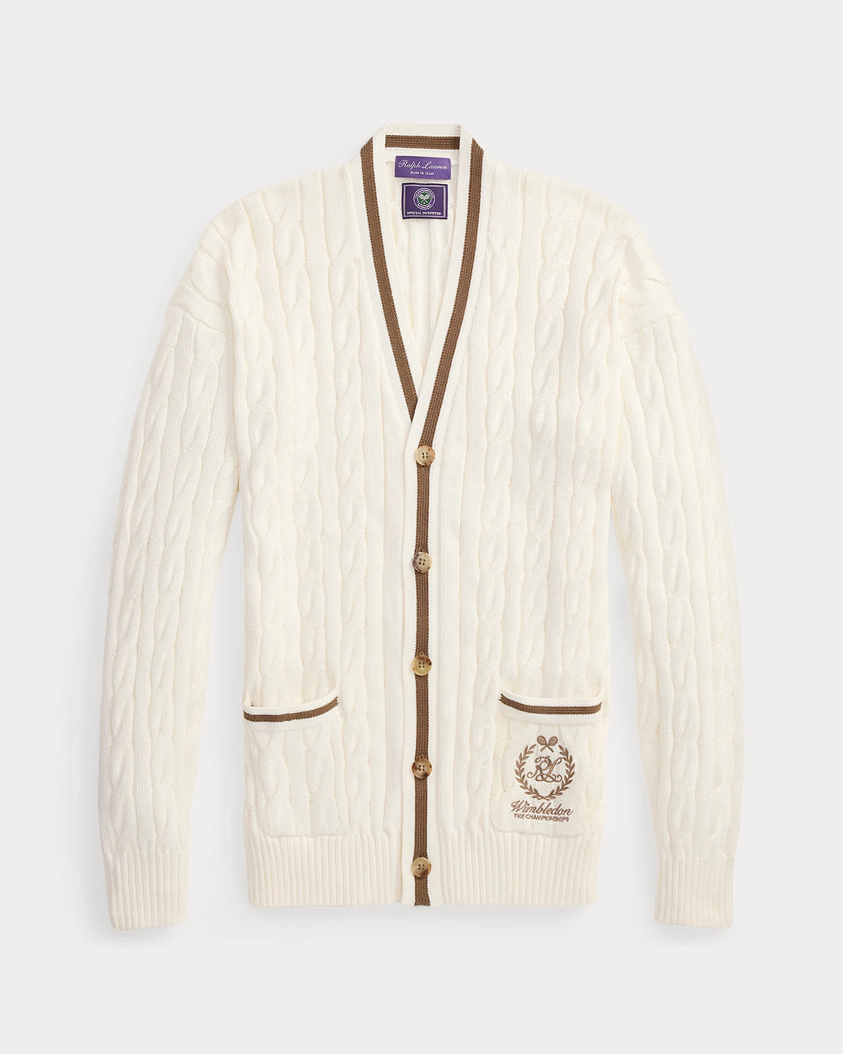 Wimbledon Cable-Knit Cardigan