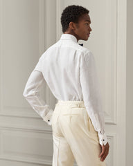 Linen French Cuff Tuxedo Shirt