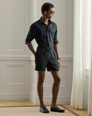 Silk-linen Short