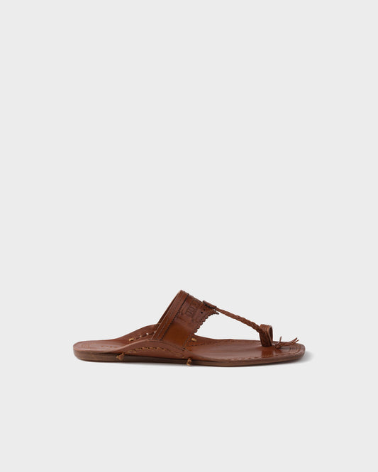 Prada Made In India X Inspired By Kolhapuri Chappal Leather Sandals