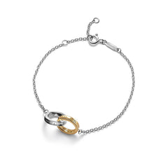 Interlocking Circles Chain Bracelet