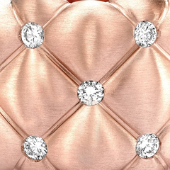 Quilted Ring with Diamonds