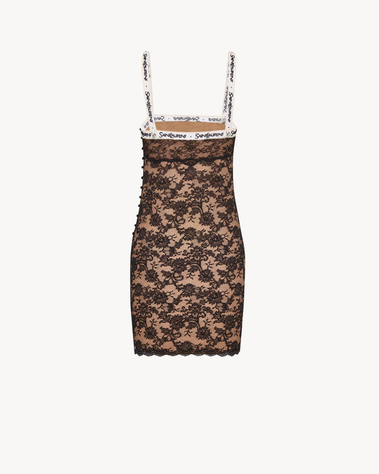 Saint Laurent Lace Slip Dress