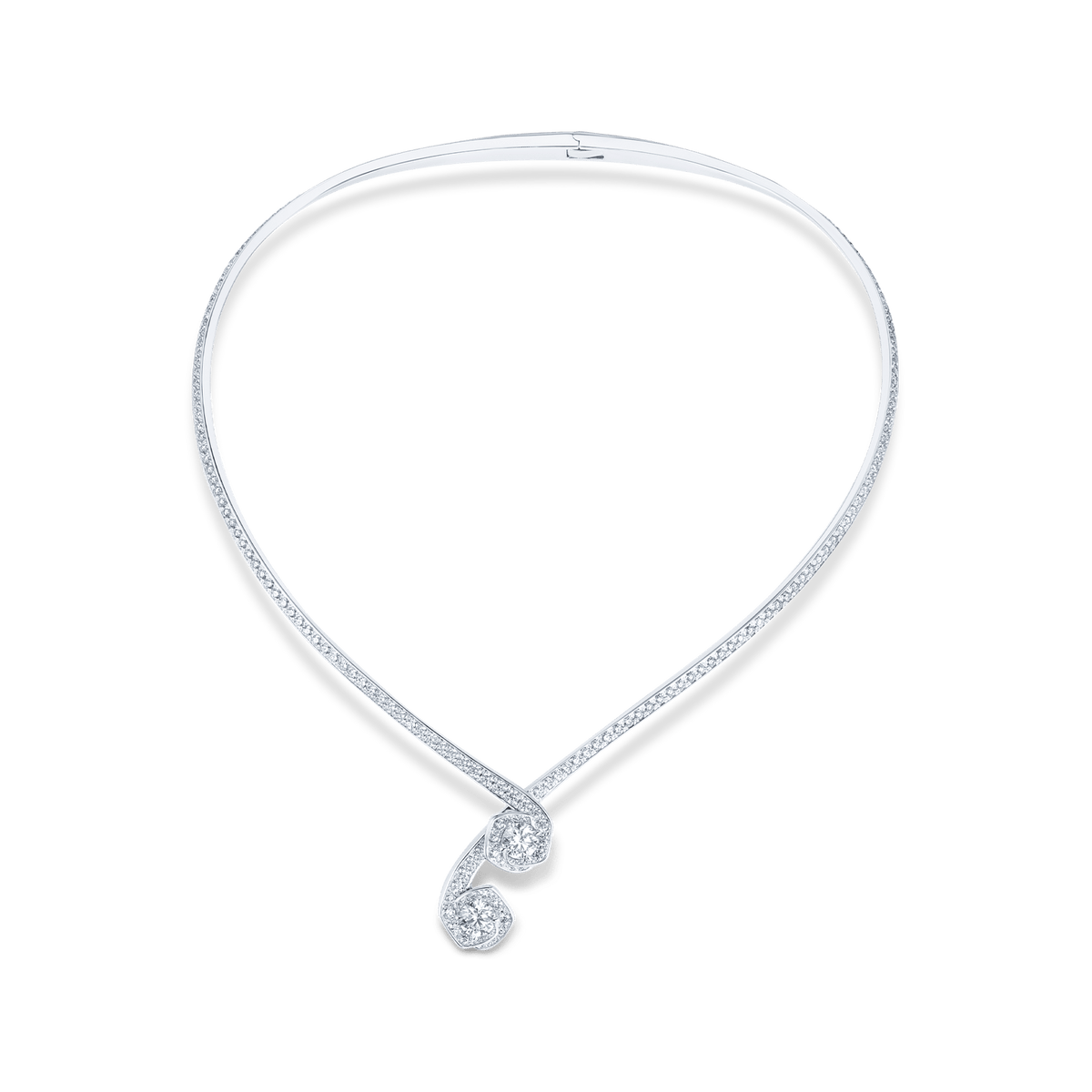 Frozen Kiss Torque Necklace