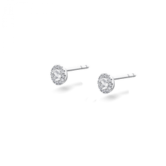 Rose Cut Stud Earrings