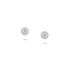 Rose Cut Stud Earrings