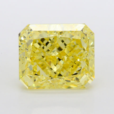 Radiant Natural Fancy Intense Yellow 3.04ct