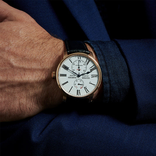 Ulysse Nardin - Marine Torpilleur Gold White - Alligator Leather Strap - 42mm