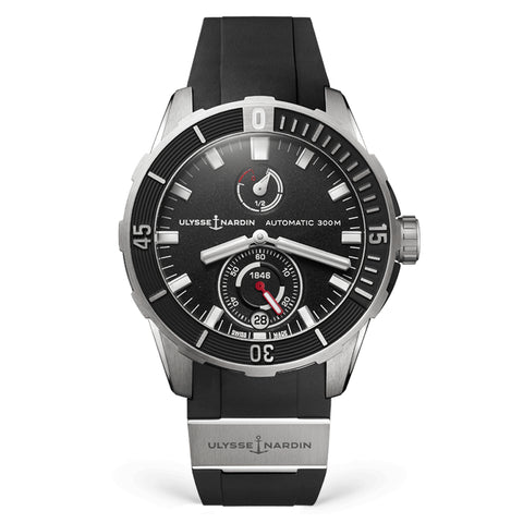 Ulysse Nardin - Diver Chronometer Black - Rubber & Titanium Strap - 44mm