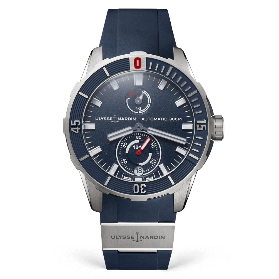 Ulysse Nardin - Diver Chronometer Blue - Rubber & Titanium Strap - 44mm