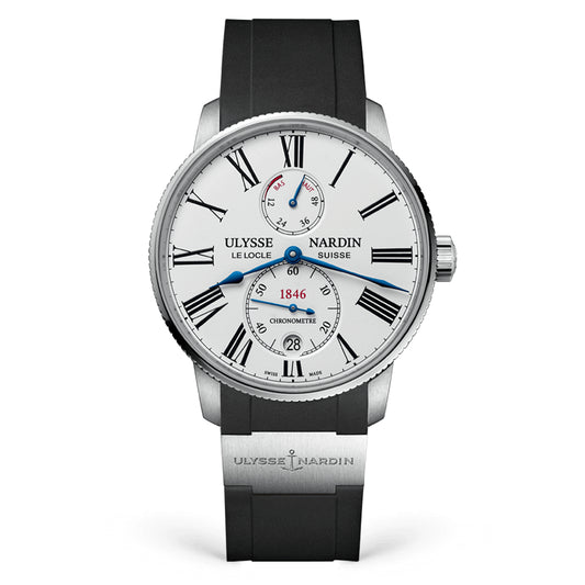 Ulysse Nardin - Marine Torpilleur White - Rubber Strap - 42mm