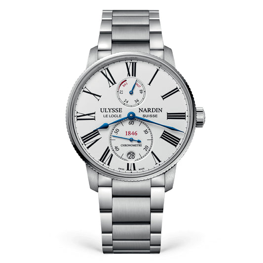 Ulysse Nardin - Marine Torpilleur White - Steel Bracelet - 39mm