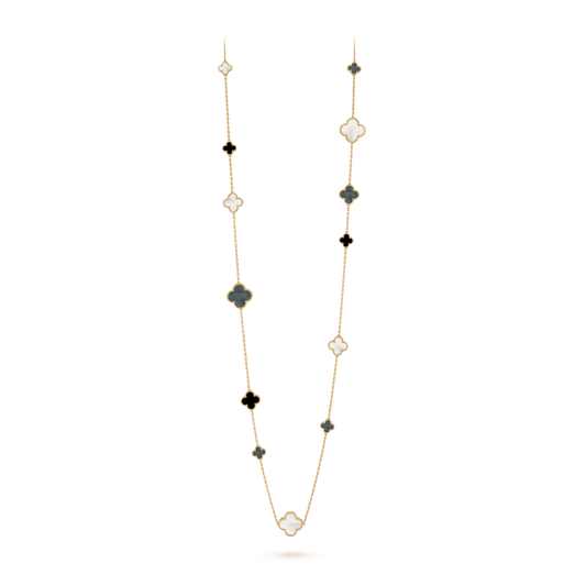 Magic Alhambra long necklace, 16 motifs