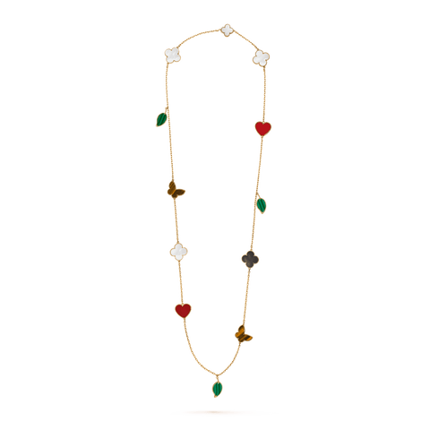 Lucky Alhambra long necklace, 12 motifs