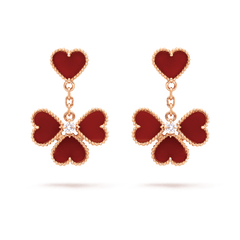 Sweet Alhambra effeuillage earrings
