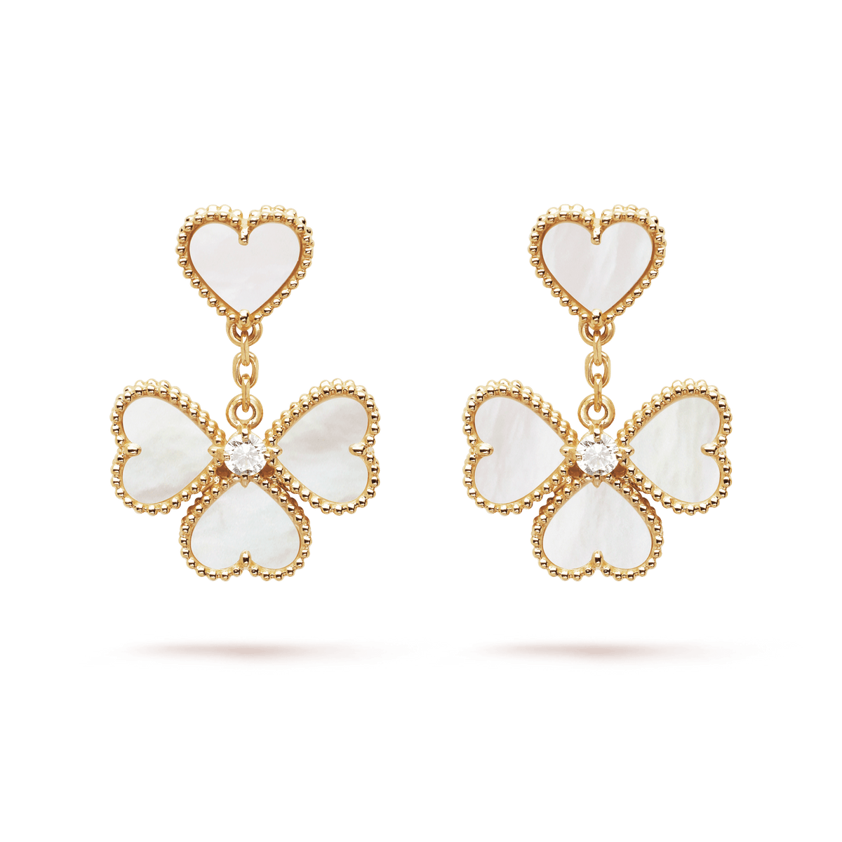 Sweet Alhambra effeuillage earrings