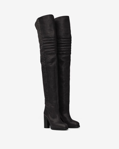 Laelle Leather Over-the-knee Boots