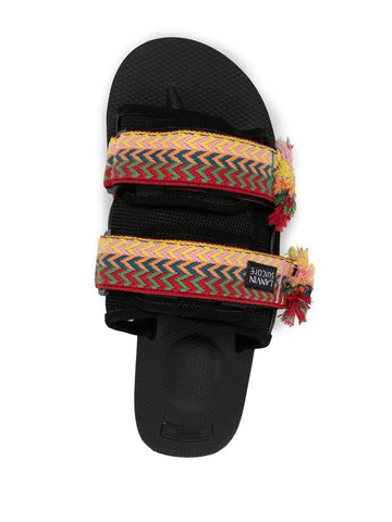Suicoke x Lanvin Curb Woven-Strap Sandals
