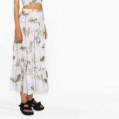 Olympia Floral-Print Maxi Skirt