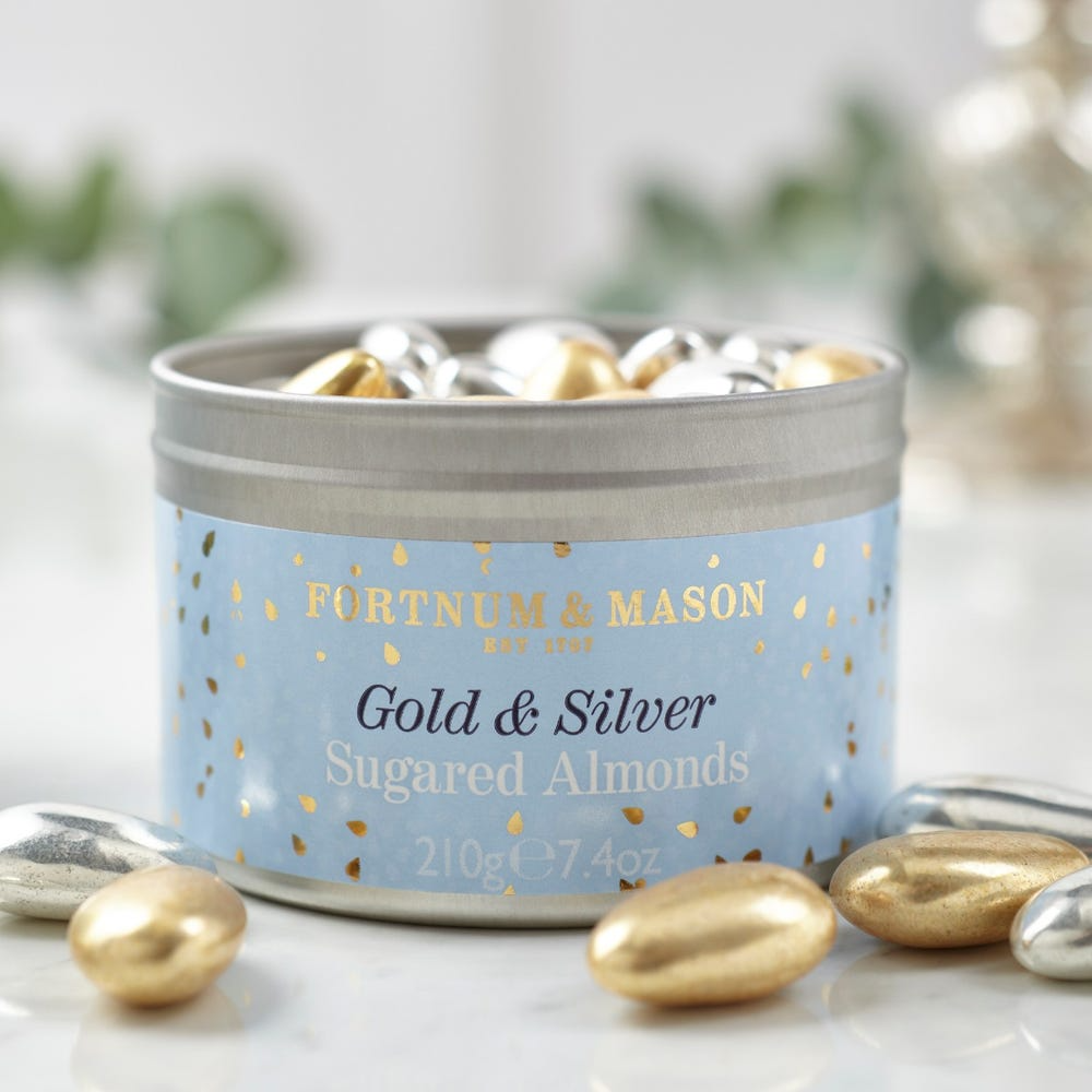 Gold & Silver Sugared Almonds, 210g