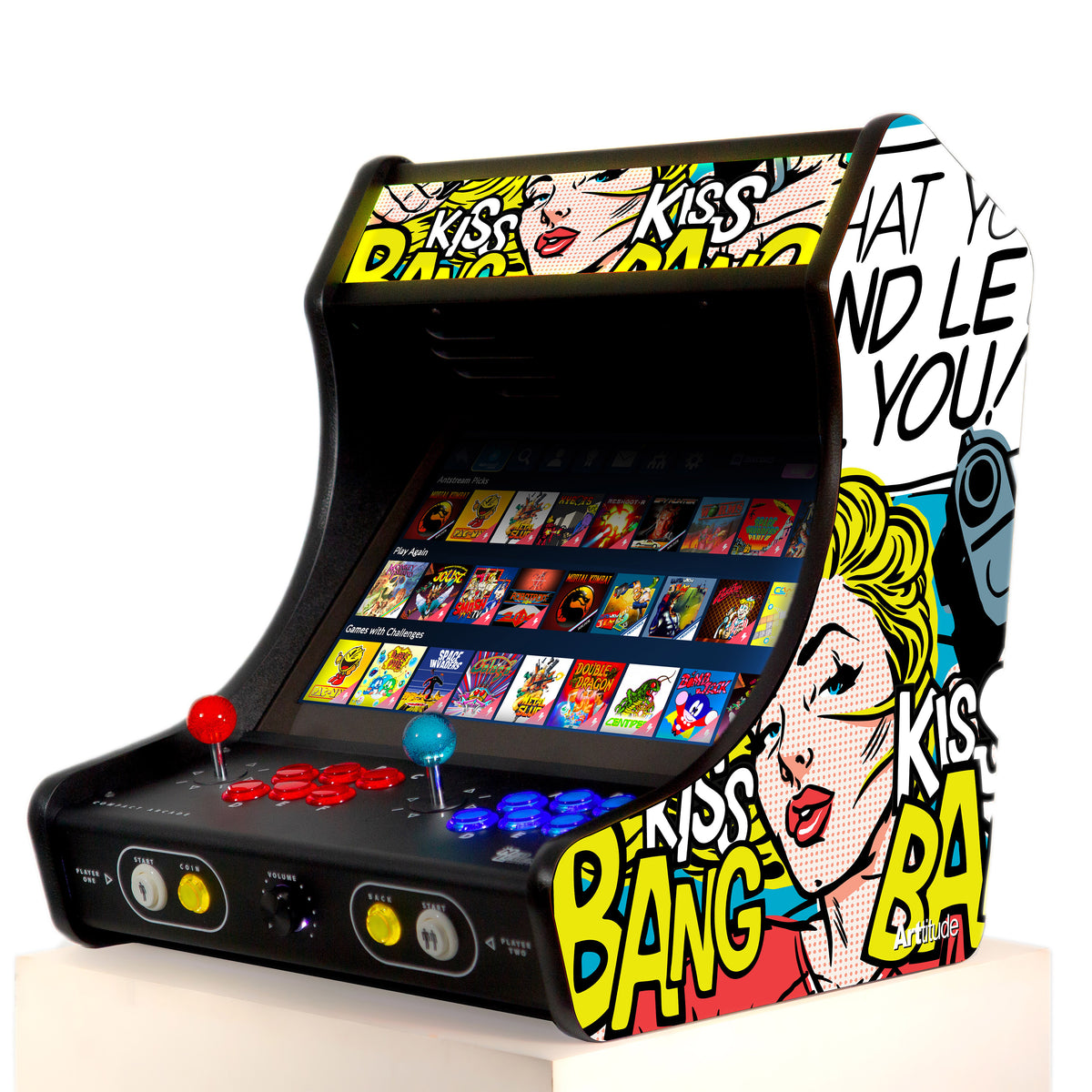 Neo Legend Compact Arcade - Kiss Kiss Bang Bang artwork by Butcher Billy