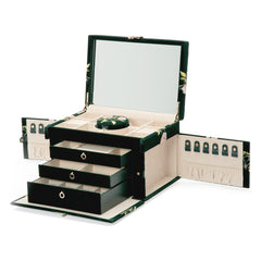 Zoe Large Jewelry Box Forest Green