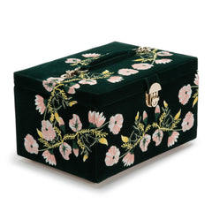 Zoe Medium Jewelry Box Forest Green