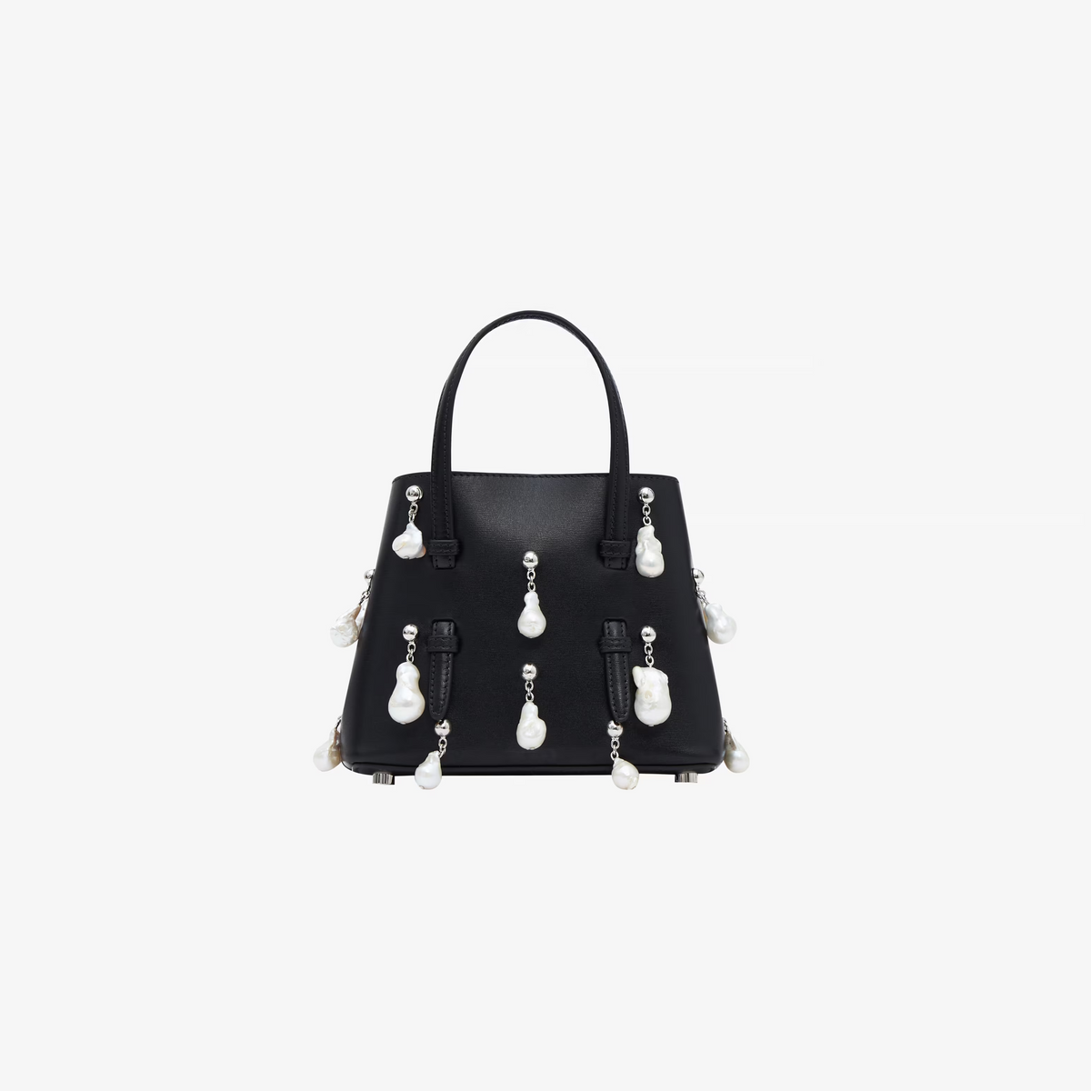 Mina 16 Bag In Lux Calfskin With Natural Pearls